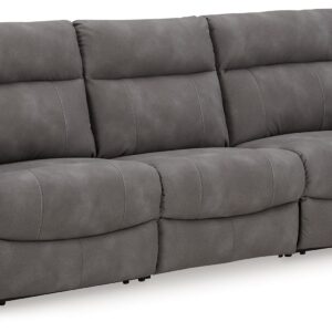 Next-Gen Durapella - Slate - 3-Piece Power Reclining Sectional Sofa