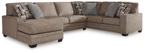 Cannonbrook - Nutmeg - 3-Piece Sectional With Laf Corner Chaise