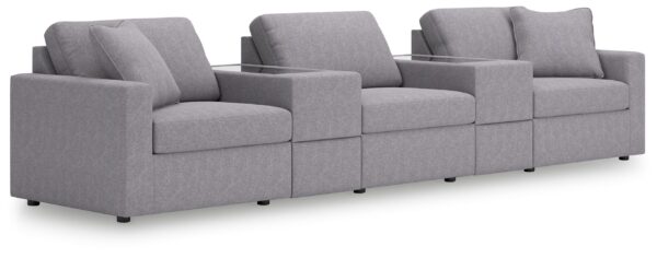 Modmax - Granite - 5-Piece Sectional With Storage Consoles