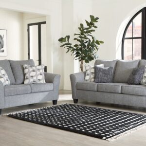 Mathonia - Smoke - 2 Pc. - Sofa, Loveseat