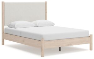 Cadmori - Two-tone - Queen Upholstered Panel Bed