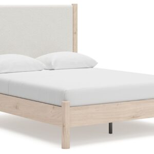 Cadmori - Two-tone - Queen Upholstered Panel Bed
