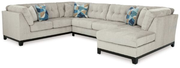 Maxon Place - Stone - 3-Piece Sectional With Raf Corner Chaise