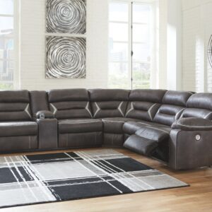 Kincord - Midnight - Left Arm Facing Power Sofa with Console 4 Pc Sectional
