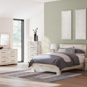 Lawroy - Light Natural - Queen Panel Bed