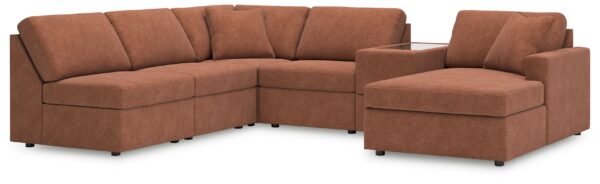 Modmax - Spice - 6-Piece Sectional With Raf Corner Chaise And Storage Console