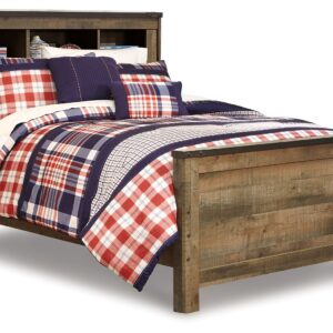 Trinell - Brown - Full Bookcase Panel Bed
