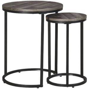 Briarsboro - Black / Gray - Accent Table Set (Set of 2)