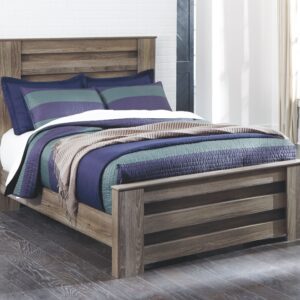 Zelen - Warm Gray - Full Panel Bed