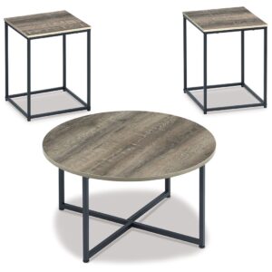 Wadeworth - Brown / Beige - Occasional Table Set (Set of 3)