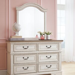 Realyn - Two-tone - Dresser, Mirror - 6-drawer