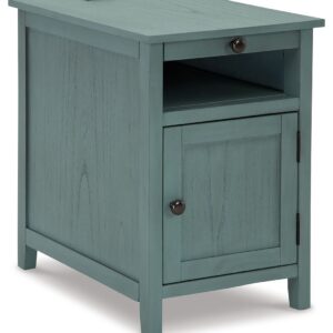 Treytown - Teal - Chair Side End Table