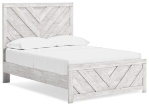 Cayboni - Whitewash - Full Panel Bed