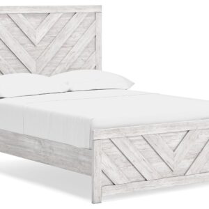 Cayboni - Whitewash - Full Panel Bed