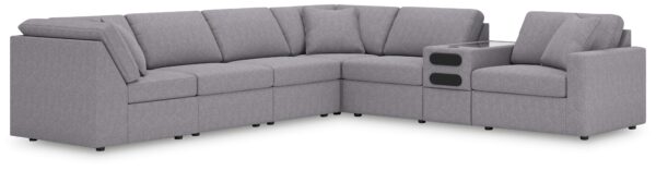 Modmax - Granite - 7-Piece Sectional With Audio System Console