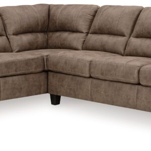 Navi - Fossil - 2-Piece Sectional Sofa Sleeper With Laf Corner Chaise