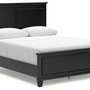 Lanolee - Black - Queen Panel Bed