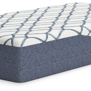 12 Inch Chime Elite 2.0 - White / Blue - Twin Mattress