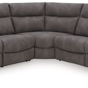 Next-Gen Durapella - Slate - 5-Piece Power Reclining Sectional