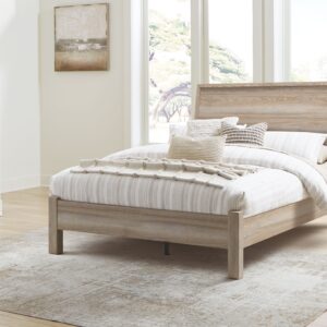 Hasbrick - Tan - Queen Panel Bed