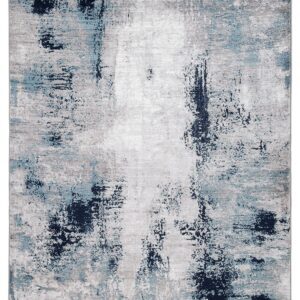Leonelle - White / Blue / Gray - Large Rug