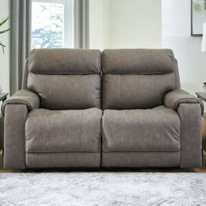 Starbot - Fossil - Power Reclining Loveseat 2 Pc Sectional