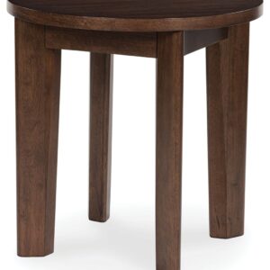 Korestone 2 - Dark Brown - Round End Table