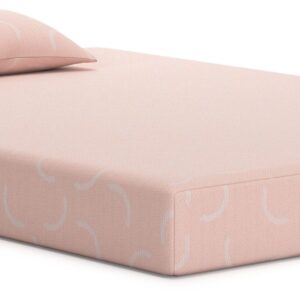 Ikidz Coral - Coral - Twin Mattress and Pillow Set of 2