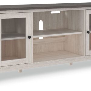 Dorrinson - White - LG TV Stand w/Fireplace Option