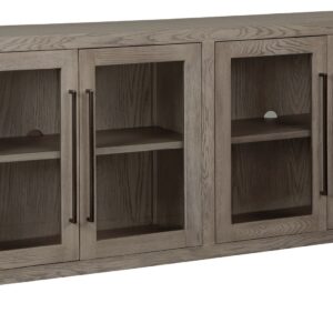 Dalenville - Warm Gray - Accent Cabinet - 4 Doors