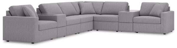 Modmax - Granite - 8-Piece Sectional With Storage Consoles