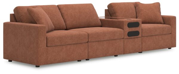 Modmax - Spice - 4-Piece Sectional With Audio System Console