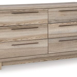 Hasbrick - Tan - Six Drawer Dresser