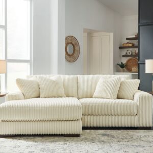 Lindyn - Ivory - Left Arm Facing Corner Chaise 2 Pc Sectional