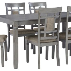 Jayemyer - Charcoal Gray - RECT DRM Table Set (Set of 7)