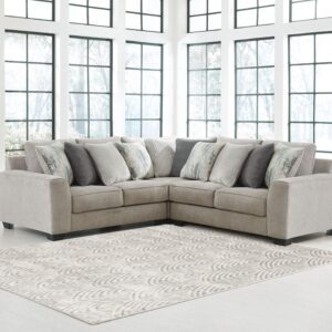 Ardsley - Pewter - Corner Loveseat 3 Pc Sectional