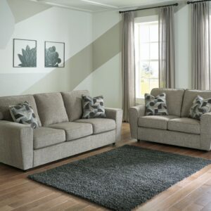 Cascilla - Pewter - 2 Pc. - Sofa, Loveseat