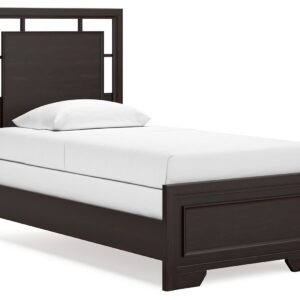 Covetown - Dark Brown - Twin Panel Bed