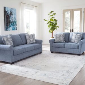 Carissa Manor - Denim - 2 Pc. - Sofa, Loveseat