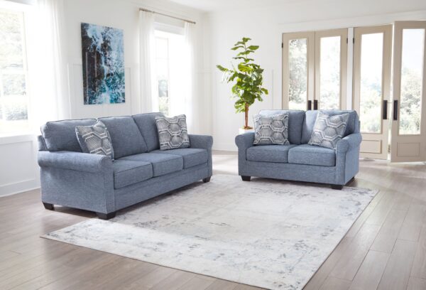 Carissa Manor - Denim - 2 Pc. - Sofa, Loveseat