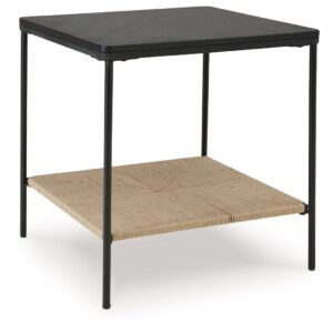 Minrich - Black / Natural - Accent Table