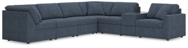 Modmax - Ink - 7-Piece Sectional With Storage Console And Raf Corner Chair