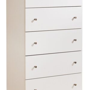 Bostwick - White - Five Drawer Chest