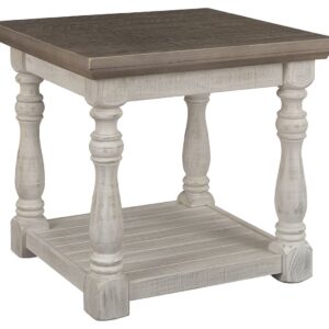Havalance - Gray / White - Rectangular End Table