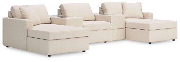 Modmax - Oyster - 5-Piece Pit Sectional With Storage Consoles