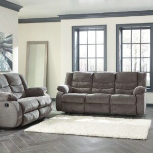 Tulen - Gray - 2 Pc. - Reclining Sofa, Loveseat