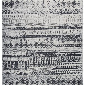 Devman - Black / Cream / Gray - Washable Large Rug