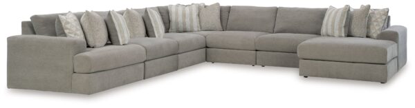 Avaliyah - Ash - 7-Piece Sectional With Raf Corner Chaise