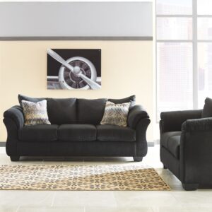 Darcy - Black - 2 Pc. - Sofa, Loveseat