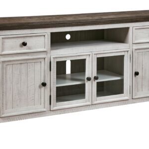 Havalance - Brown / Beige - Extra Large TV Stand - 4 Doors